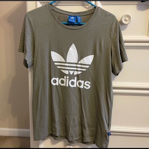 Green adidas tee